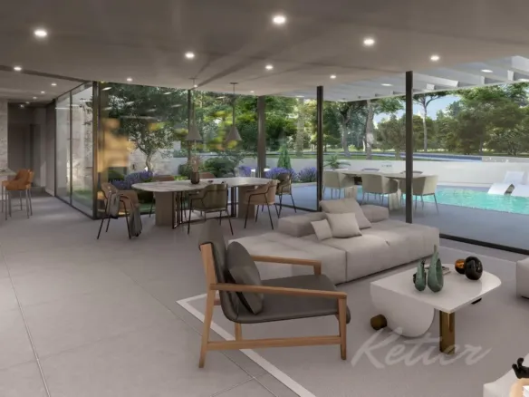 Designer detached villa with a pool in Las Rozas