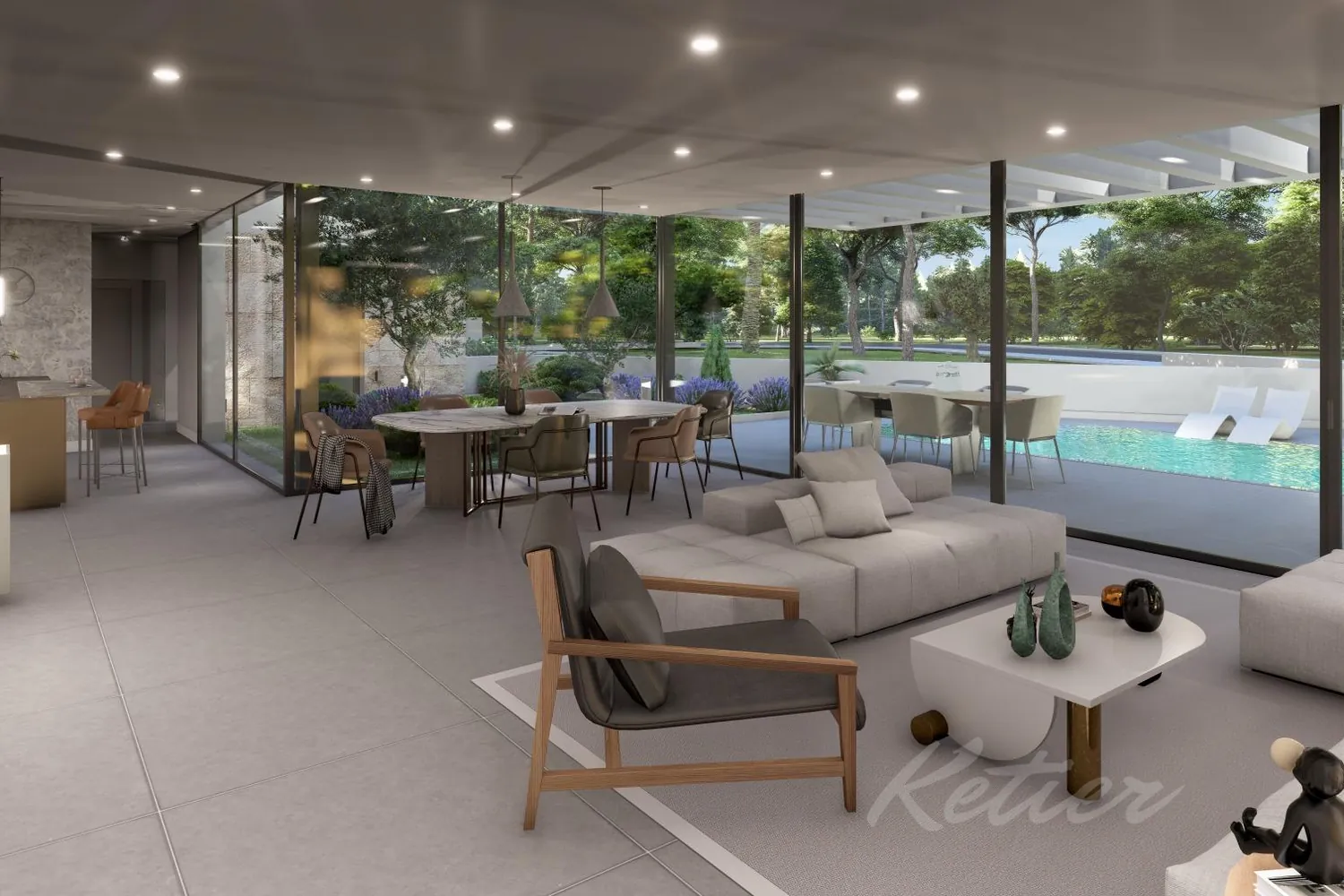 Designer detached villa with a pool in Las Rozas