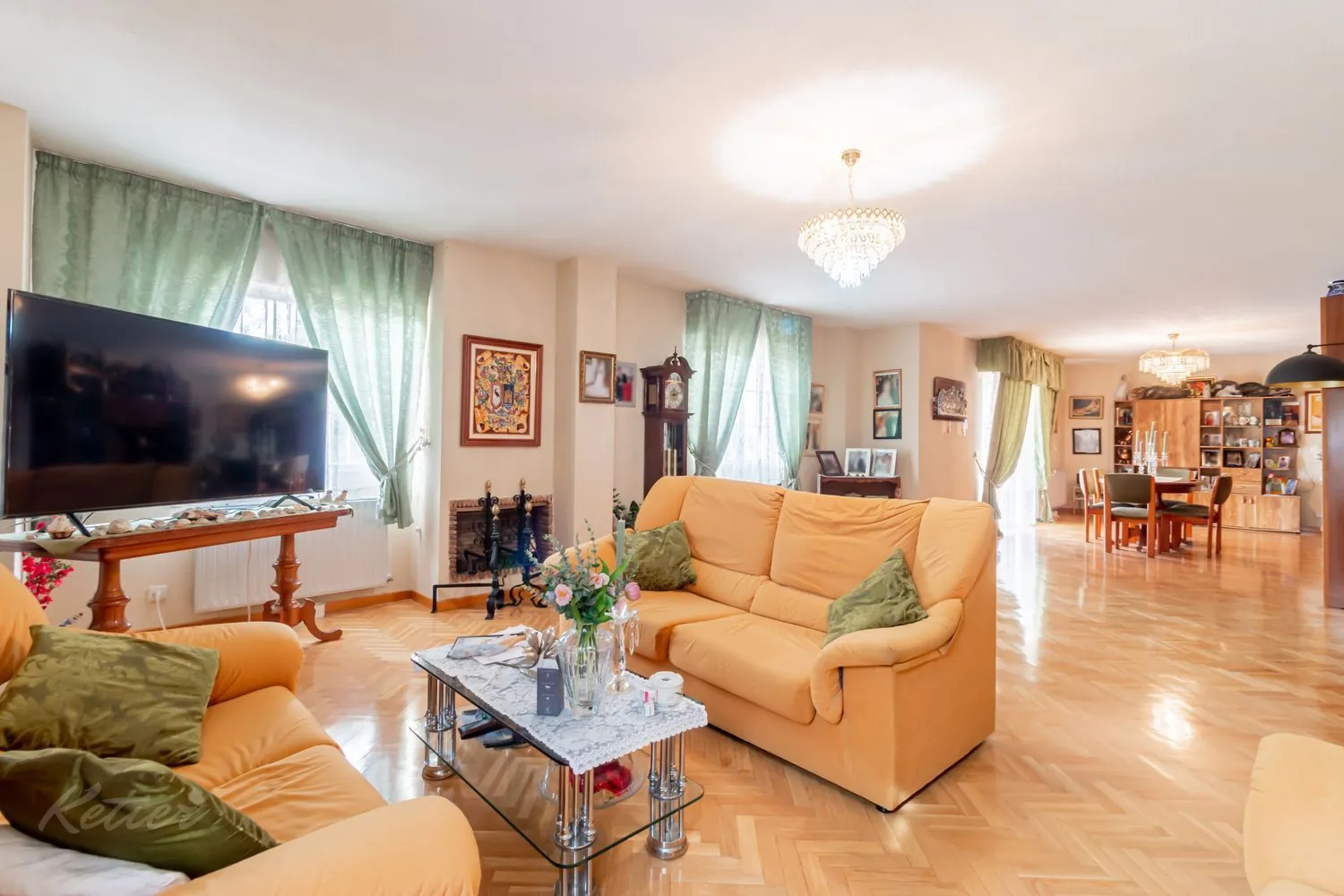 chalet pareado monte rozas salon